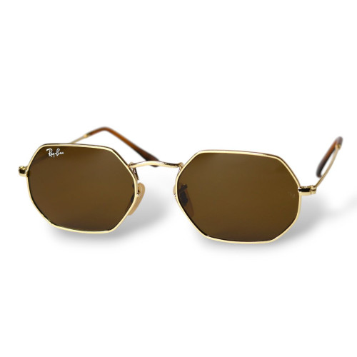 Сонцезахисні окуляри Ray Ban Octagonal 3556 brown gold