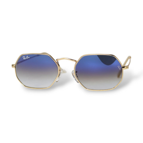 Сонцезахисні окуляри Ray Ban Octagonal 3556 blue gold
