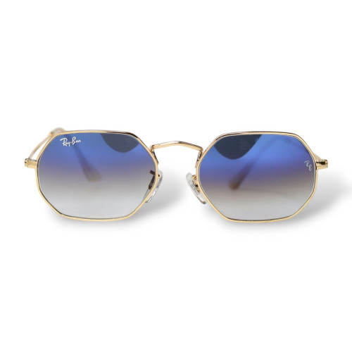 Сонцезахисні окуляри Ray Ban Octagonal 3556 blue gold
