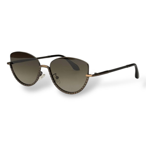 Жіночі сонцезахисні окуляри з намистинами RM7060 коричневі
