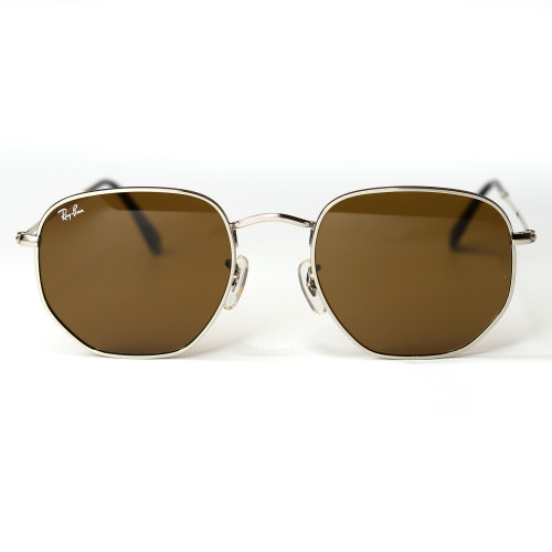 Сонцезахисні окуляри Ray Ban Hexagonal 3548 Brown Gold