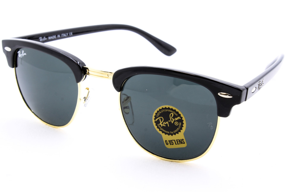 Сонцезахисні окуляри Ray Ban Clubmaster 3016 gold