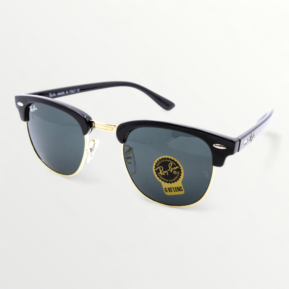 Сонцезахисні окуляри Ray Ban Clubmaster 3016 gold
