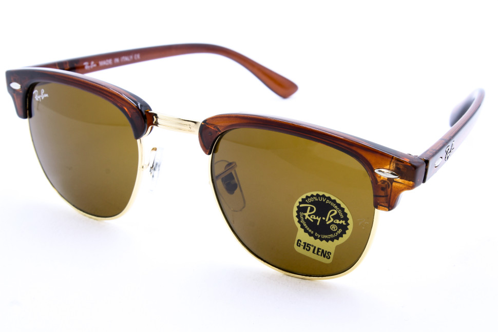 Сонцезахисні окуляри Ray Ban Clubmaster 3016 brown