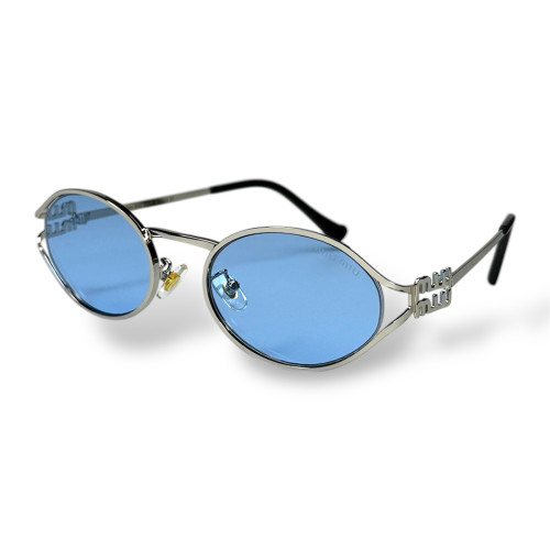 Сонцезахисні окуляри MiuMiu 52YS овал сині