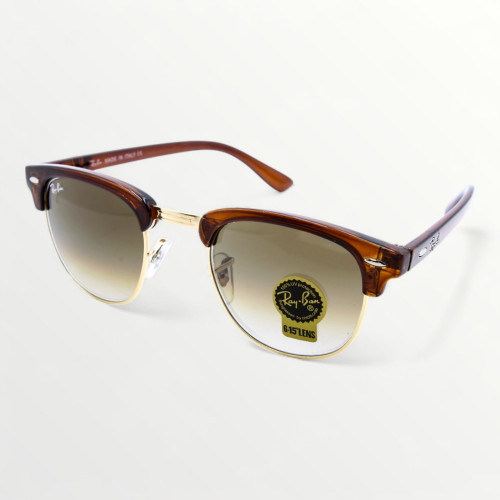 Сонцезахисні окуляри Ray Ban Clubmaster 3016 brown gold