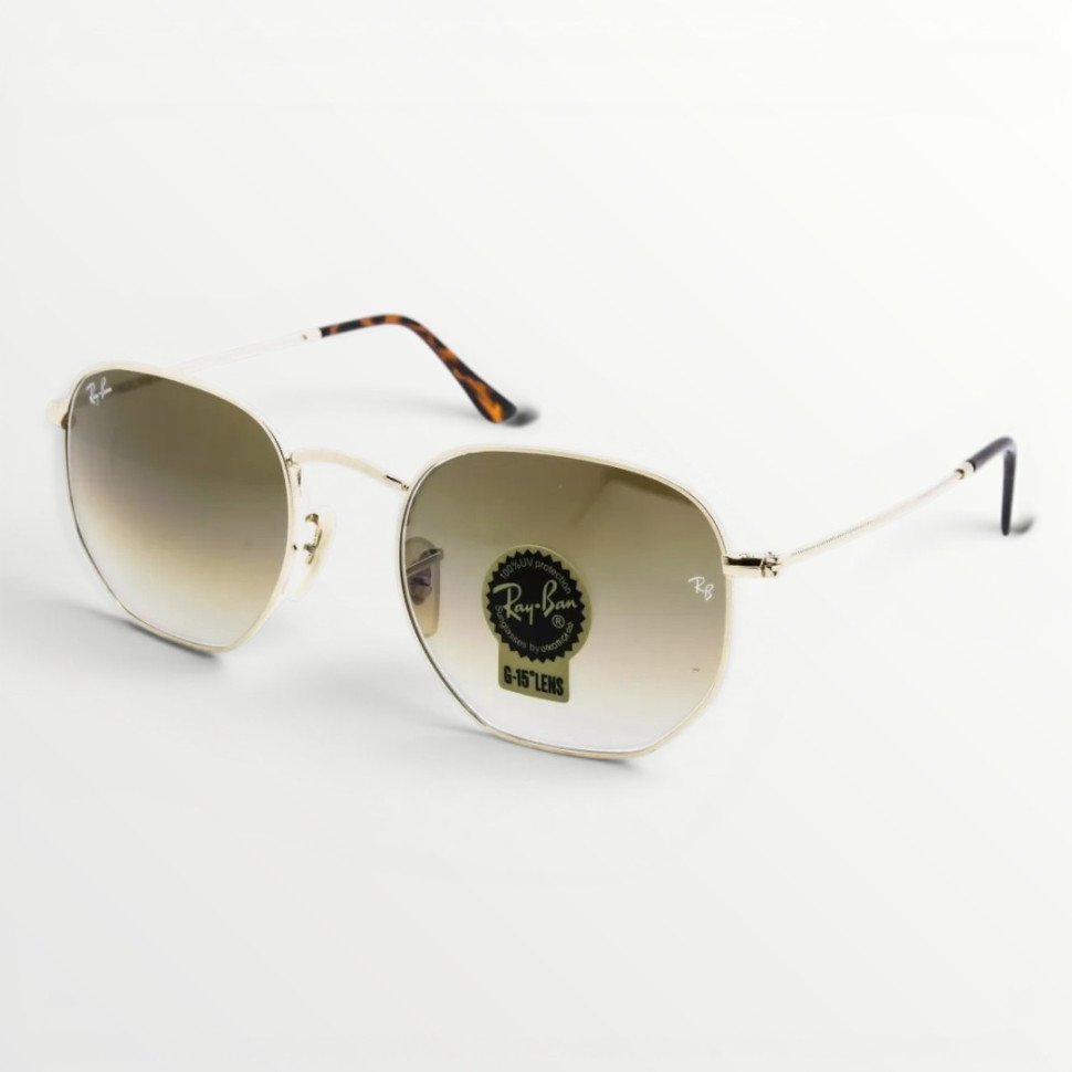 Сонцезахисні окуляри Ray Ban Hexagonal 3548 Brown gold 2