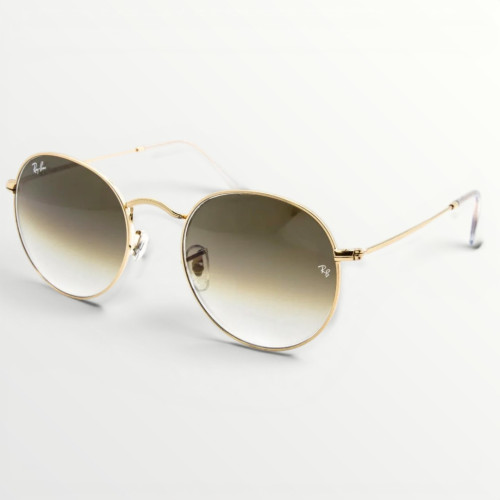 Сонцезахисні окуляри Ray Ban Round дзеркальні 3448 Brown gold 2