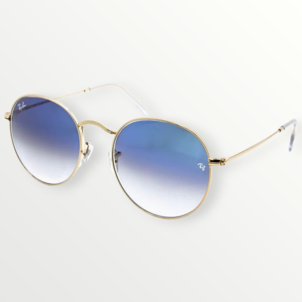 Сонцезахисні окуляри Ray Ban Round 3448 Blue Gold