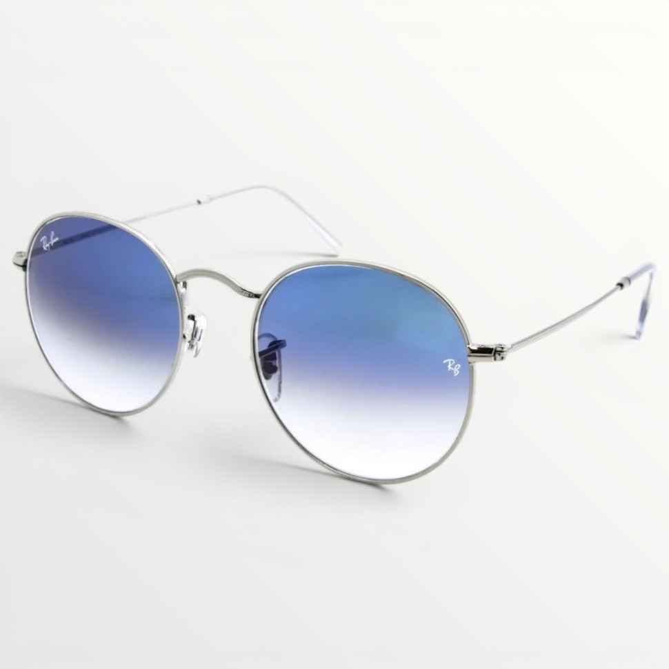 Сонцезахисні окуляри Ray Ban Round 3448 Blue Silver